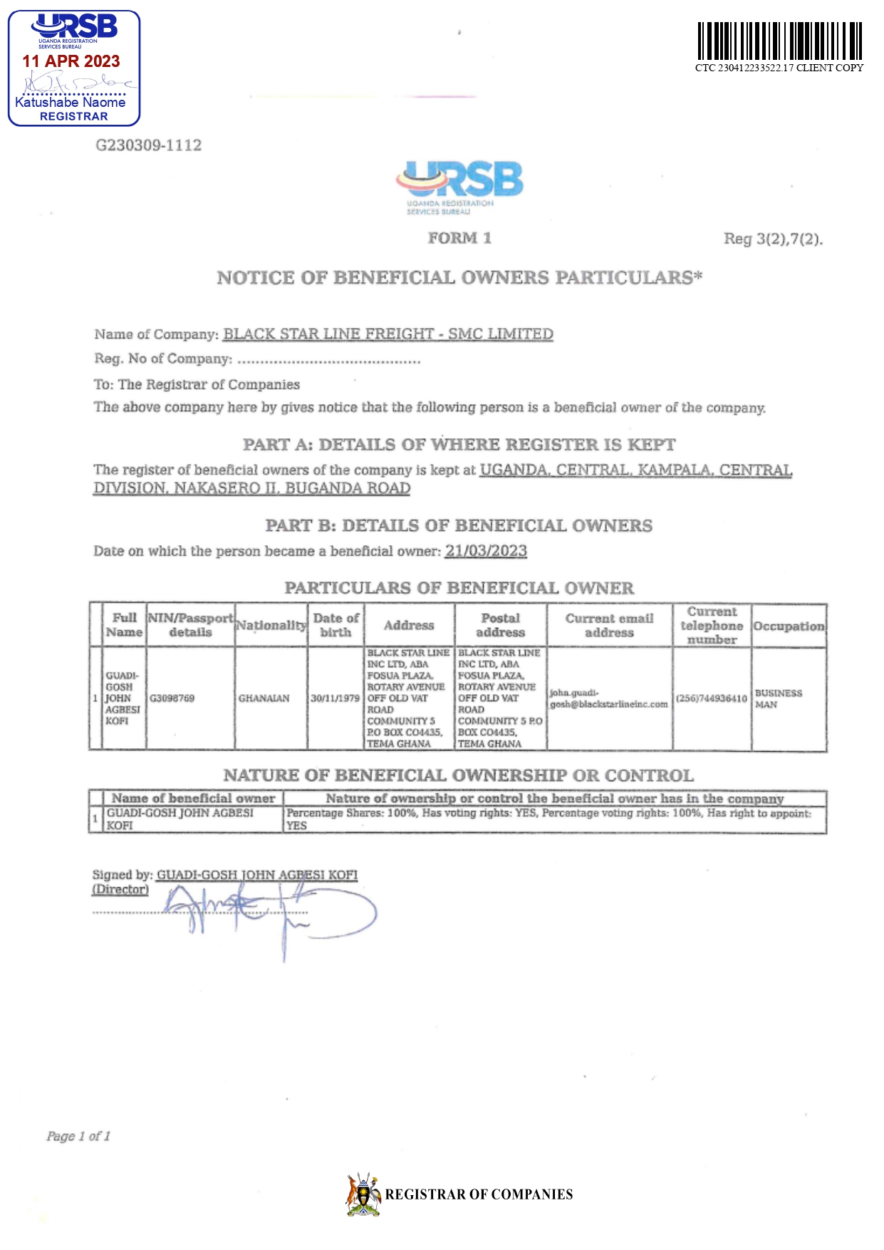 Beneficial Ownership